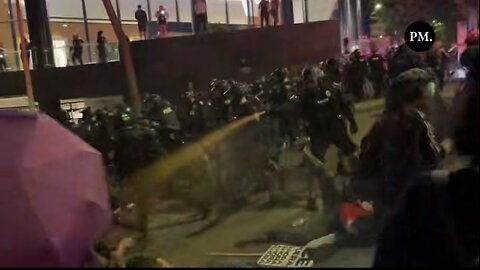 Violent clashes have begun in Seattle Washington between Police and members of Antifa
