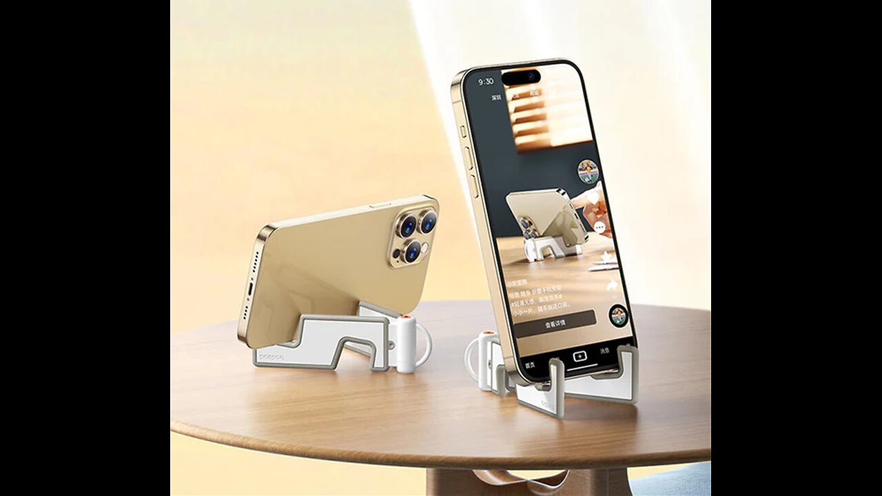 Ultra-Thin Multifunctional Foldable Phone Stand