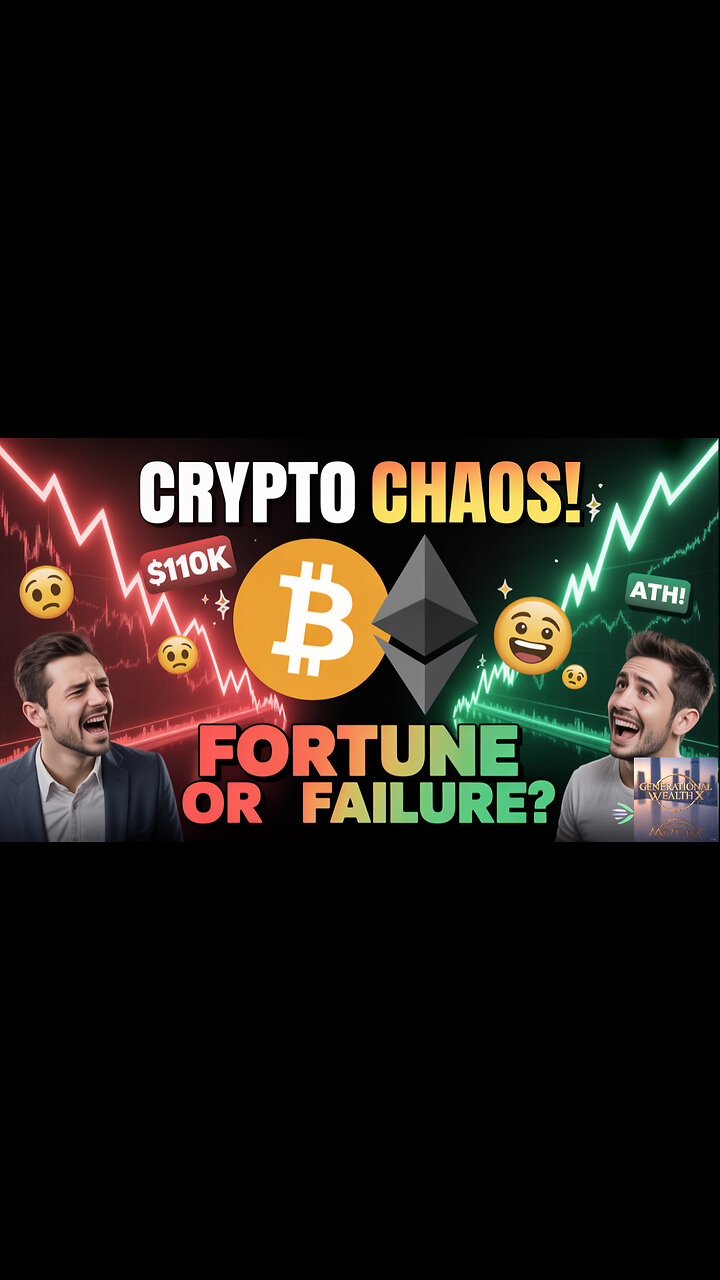 Bitcoin CRASHES, Ethereum EXPLODES! $110K Panic or Opportunity? | Crypto News & Wealth Update 🚨