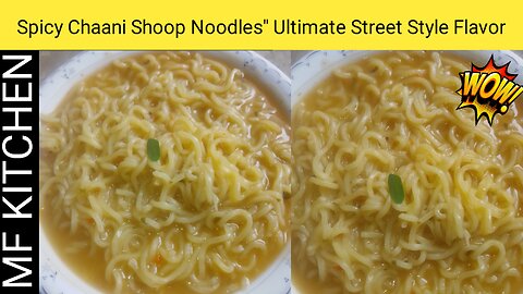 Chinese shupe noodles recipe