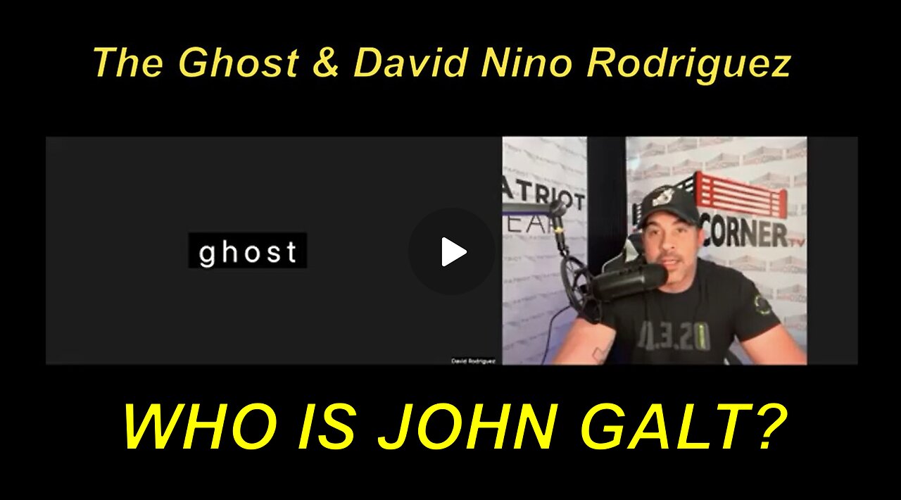 NINO W/ The Ghost "ORDER OUT OF CHAOS - War & Chaos, a Globalist Addiction. WHO IS John Galt?
