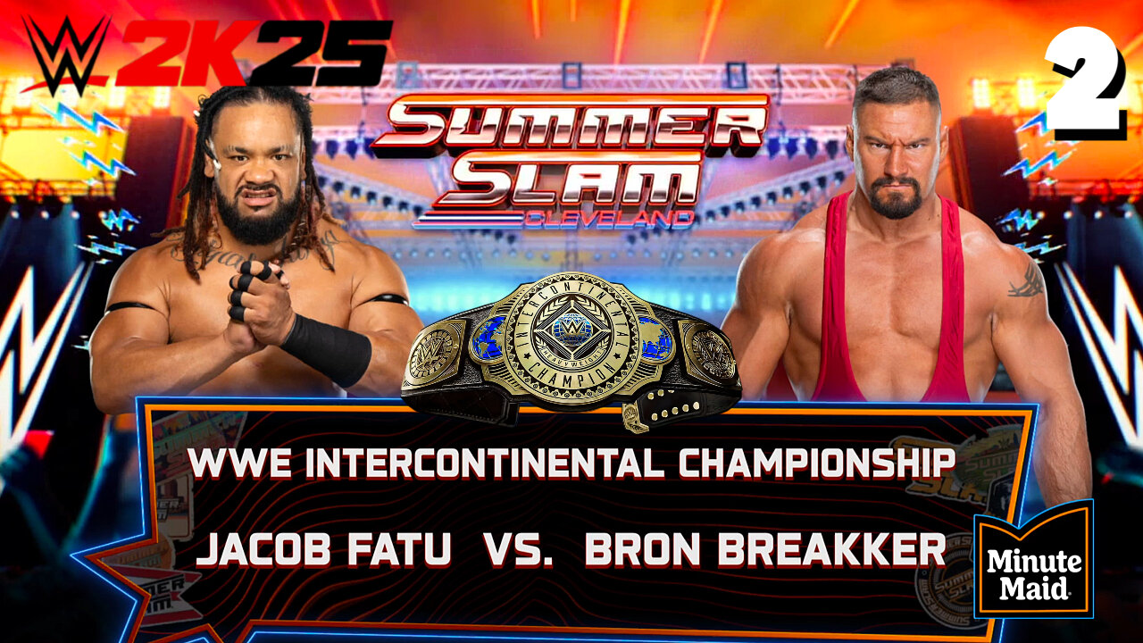 WWE 2K25 WWE Intercontinental Championship - Jacob Fatu vs Bron Breakker.