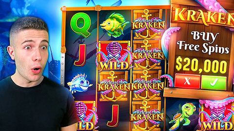 DOING A HUGE $20,000 RELEASE THE KRAKEN BONUS BUY 🐙 WITH OUR LUCKY CHARM TOBY!