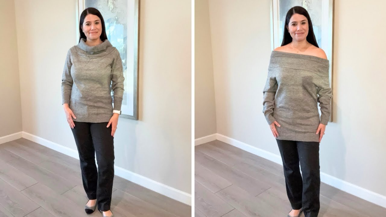 Off shoulder sweater