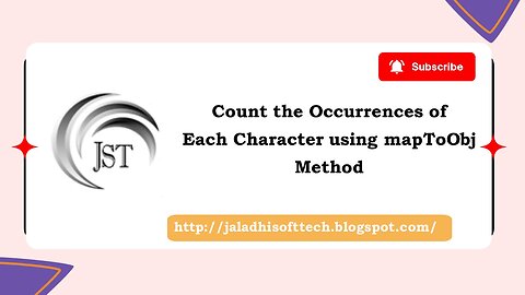 Count the Occurrences of Each Character using mapToObj Method