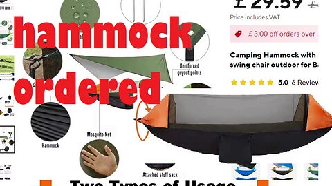 hammock , 01, ordered , 2025 , survival, off grid,