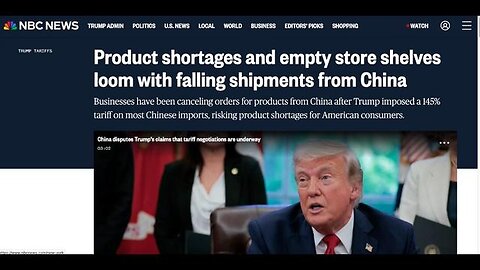 PRODUCT SHORTAGES AND EMPTY SHELVES MORE ECONOMIC WOES (THE SQUEEZE) WILL GET WORSE
