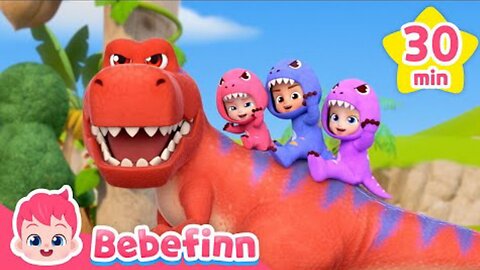 Meet T-Rex and Other Dinosaur Friends | Bebefinn Best Songs | Nursery Rhymes for Kids