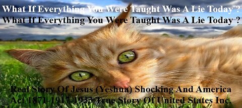 Real Story Of Jesus (Yeshua) Shocking And America Act Of 1871-1917-1933 United States Inc.