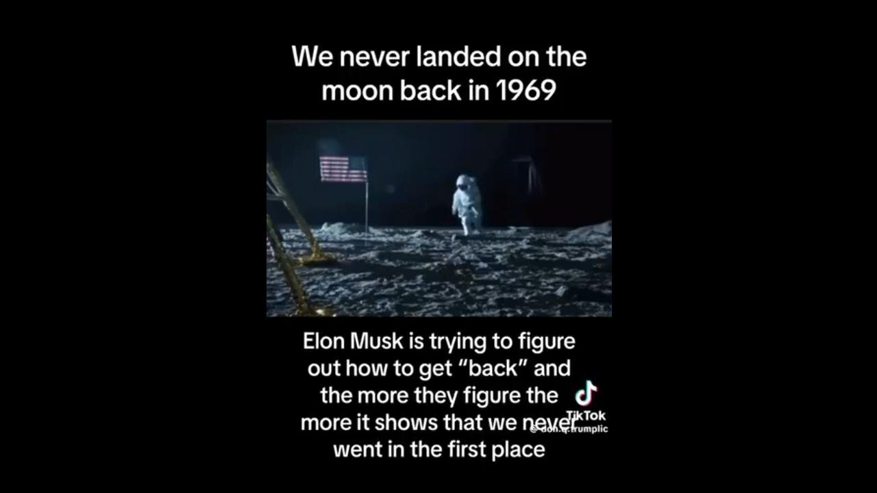 Did you know Elon said this? Is that his way of telling us that the moon landing was fake?