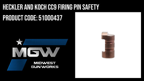Heckler And Koch CC9 Firing Pin Safety - 51000437