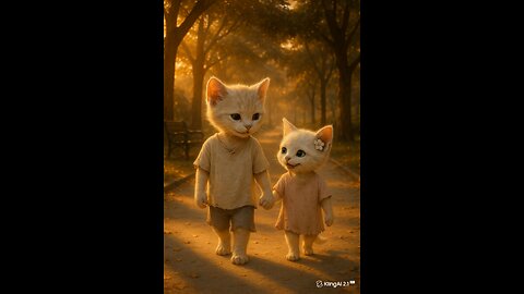 Little Cats walking