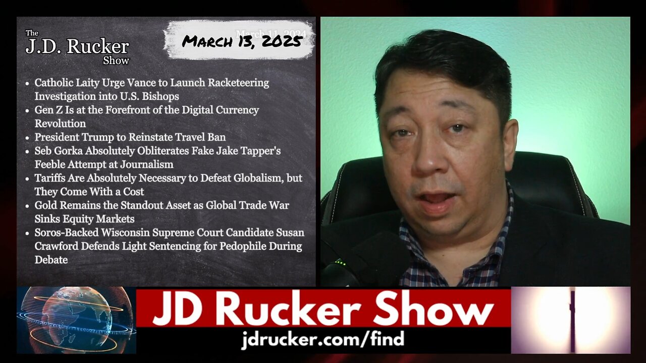 JD Rucker Show: Schumer Caves, Catholic Laity Calls for Help, Seb Gorka Cooks Fake Jake, and More