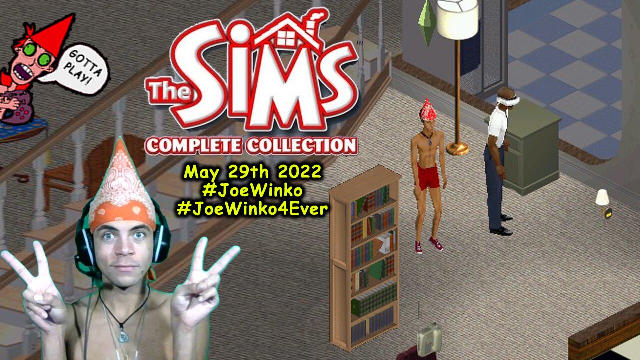 Personality Bookcase - Sims 1 Gaming Livestream (May 29th 2022) - Joe Winko