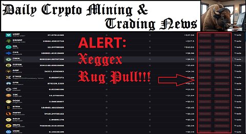 Crypto Mining and Trading News - Ep. 28 (Xeggex Rugpull Incoming? + RinCoin, Cryptix, Tari update)