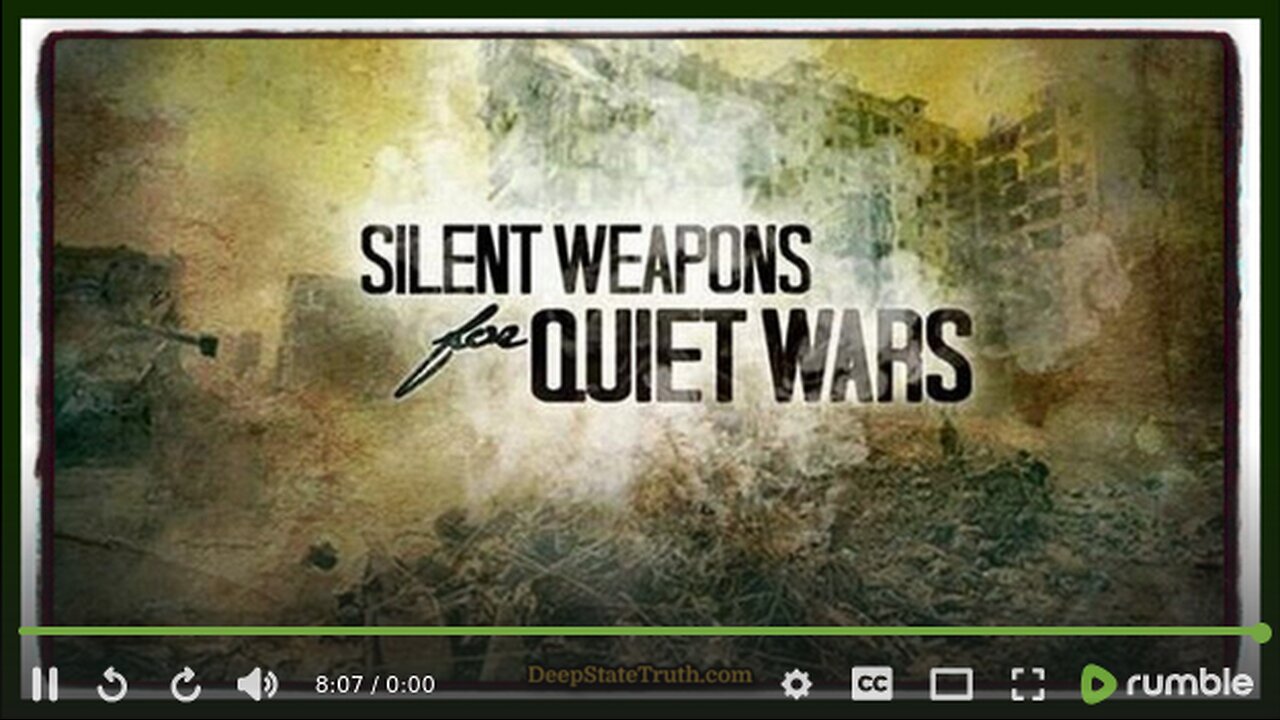 🎬 Full Reading of 'Silent Weapons For Quiet Wars'⚔️ The Plans to Control Humanity Through Manipulation