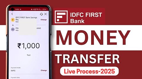 IDFC FIRST Bank Mobile banking fund transfer kaise kare | IDFC FIRST Bank Mobile banking send money