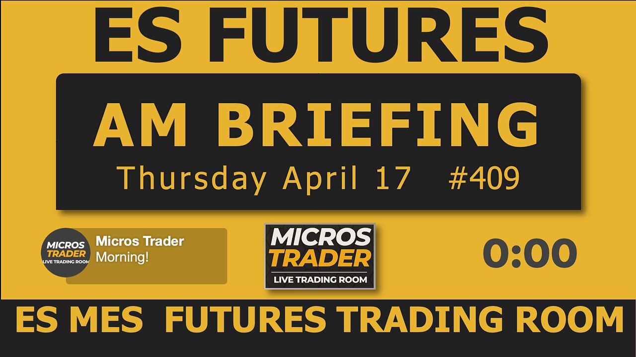 Thu ES MES Technical Analysis, Tips, Key Levels, Trading Room, & Scalping System 04/17/2025