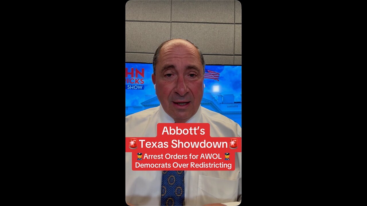 Abbott’s Texas Showdown: Arrest Orders for AWOL Democrats Over Redistricting