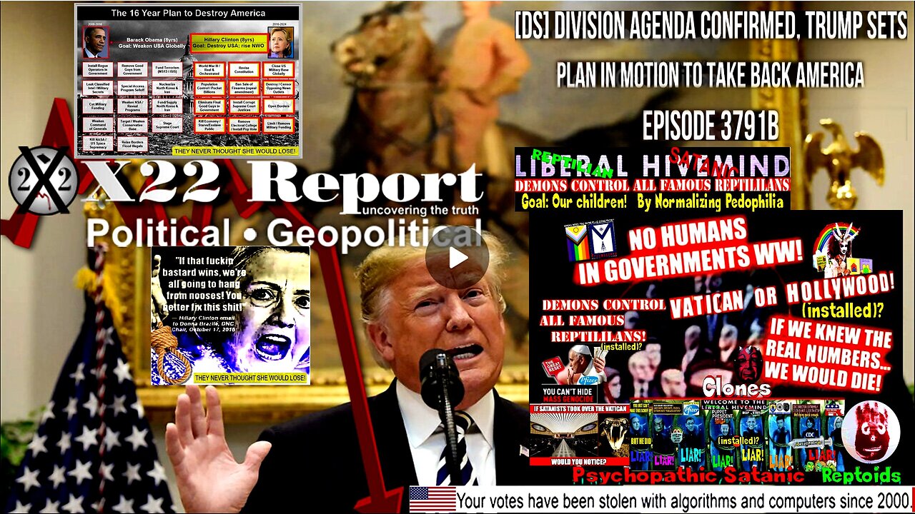 Ep 3791b - [DS] Division Agenda Confirmed, Trump Sets Plan In Motion To Take Back America