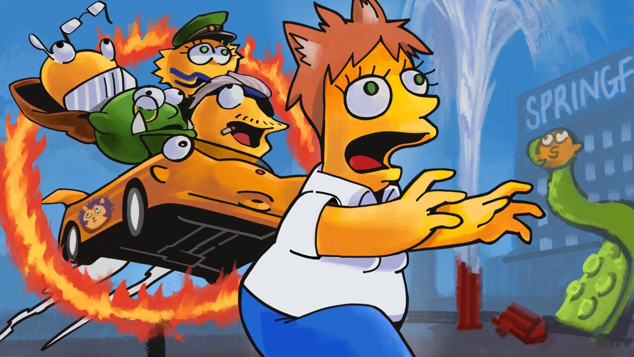 🍩Kibs Runs You Over🍩【Simpsons Hit and Run】