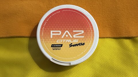 Paz Sunrise Citrus (Nicotine Pouches) Review