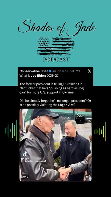 Logan Act violation or dementia? A clip from one of my quick updates.