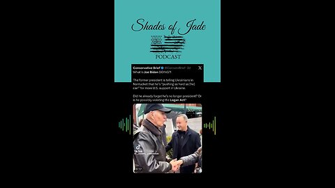 Logan Act violation or dementia? A clip from one of my quick updates.