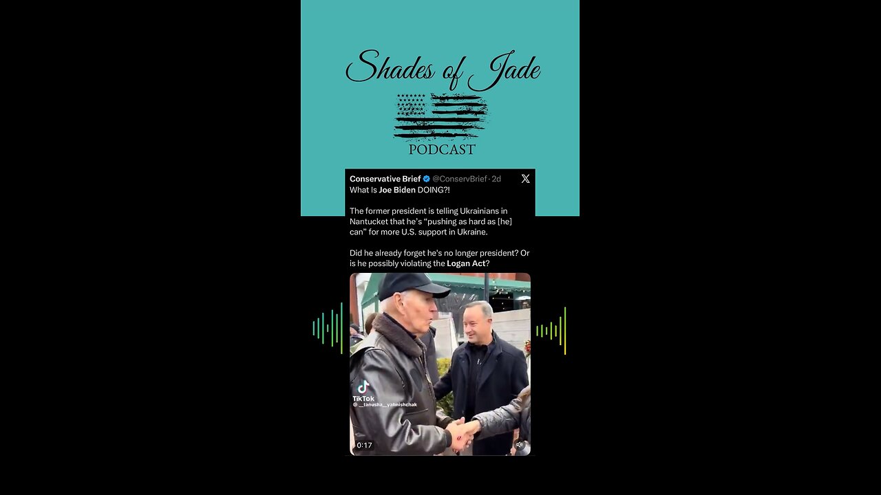 Logan Act violation or dementia? A clip from one of my quick updates.