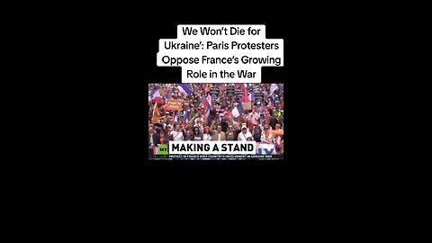 THE FRENCH MAKING A STAND - WE WON`T DIE FOR UKRAINE