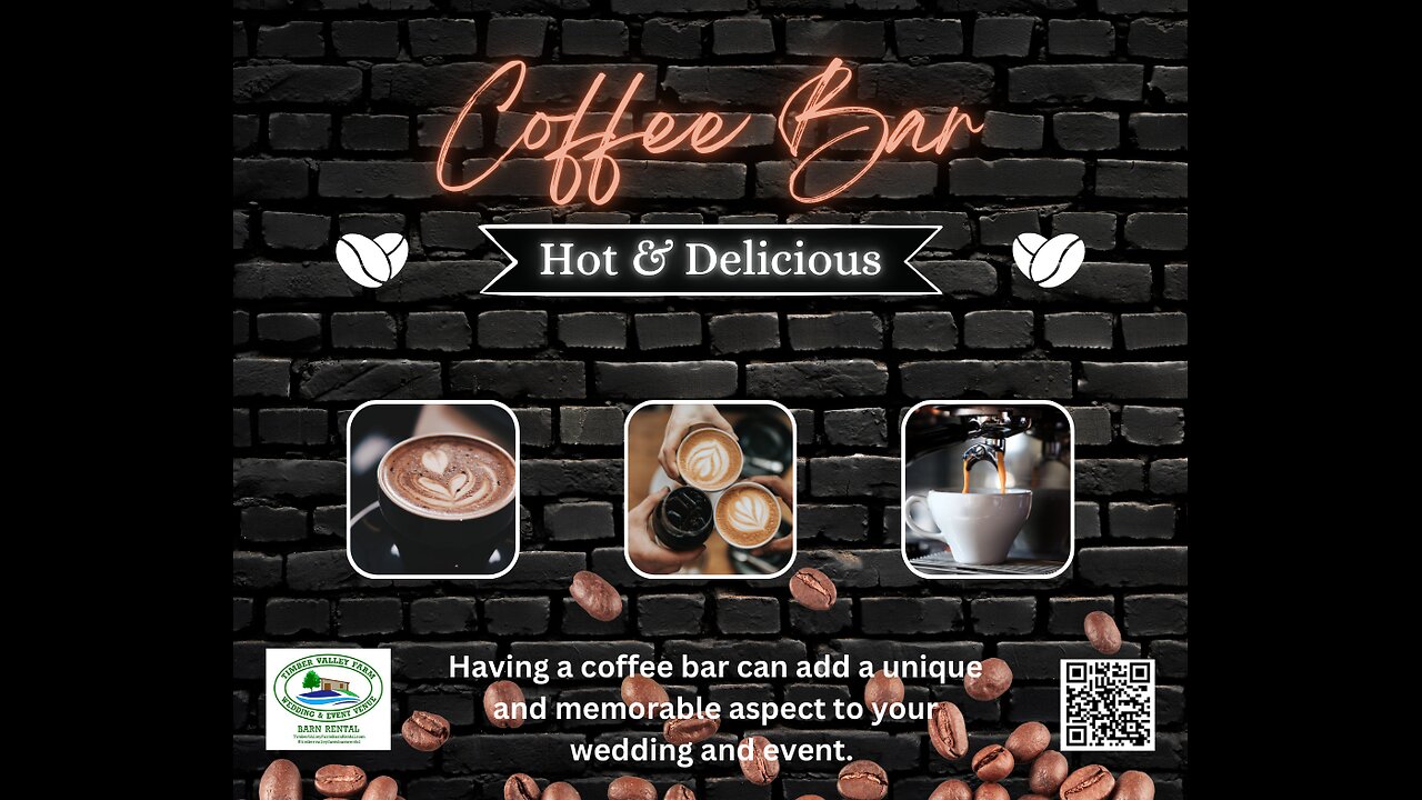 Coffee Bar at Wedding Venue & Event Venue in Clear Spring Maryland