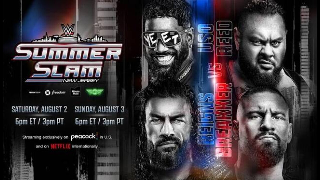 [FULL MATCH] ROMAN REIGNS & JEY USO VS BRON BREAKKEER & BRONSON REED - 2025 HD