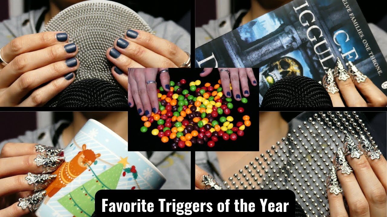 ASMR Favorite Triggers of 2022 (no talking, scratching, tapping, sound assortment)