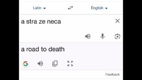 VIDEO by UTL: 'Astra Zeneca' Translates From LATIN to "A ROAD TO DEATH"??!!!