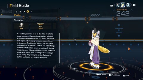 taomon all digivolution/de-digivolution/profile Digimon Story Time Stranger