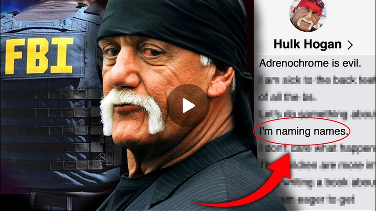 Hulk Hogan Was About To Expose Hollywood Adrenochrome Industry Before He Died