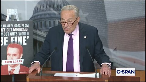 Sen Chuck Schumer Whines About The Big Beautiful Bill