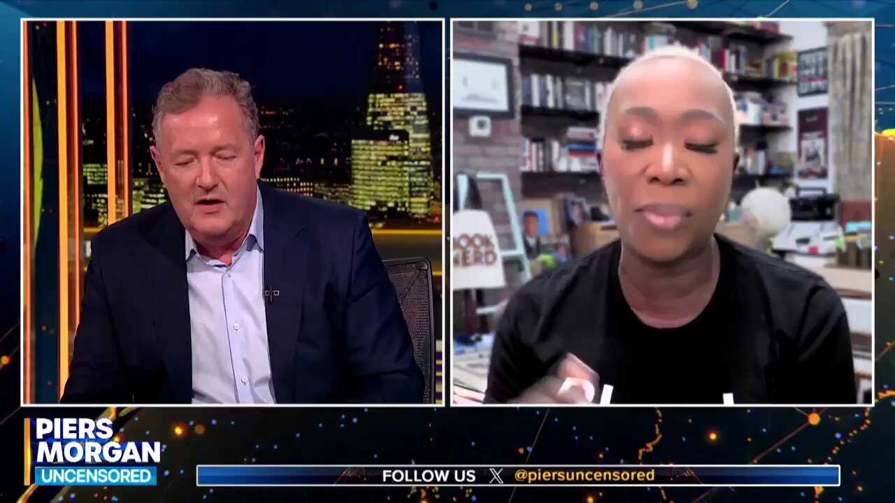 Piers Morgan alleges Joy Reid's homophobia on his show, citing a past blog post, and she goes nuts.