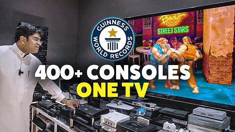 Most Gaming Consoles Connected to a TV - Guinness World Records