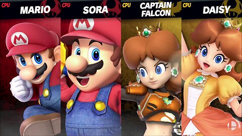 Mario & Mario (Sora) vs Strikers Daisy Falcon & Daisy [ShadowMario365 SSBU Member Request]