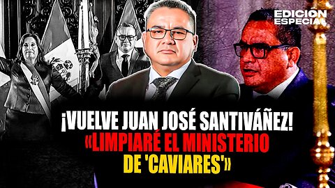 #EnVivo Santiváñez regresó para agilizar la reforma de justicia y limpiar al Ministerio de caviares