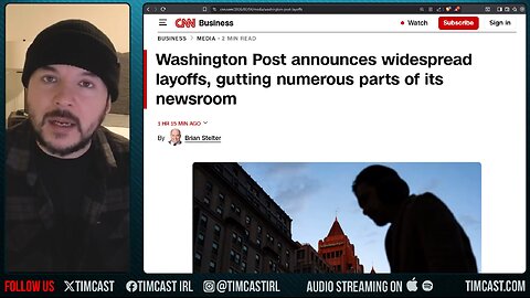 Liberal Newspaper Just Got NUKED FORM ORBIT, Mass Layoffs Announced | Tim Pool