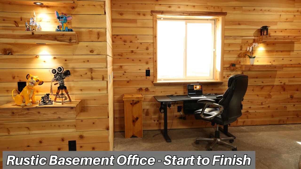 How to Make a Rustic Basement Office