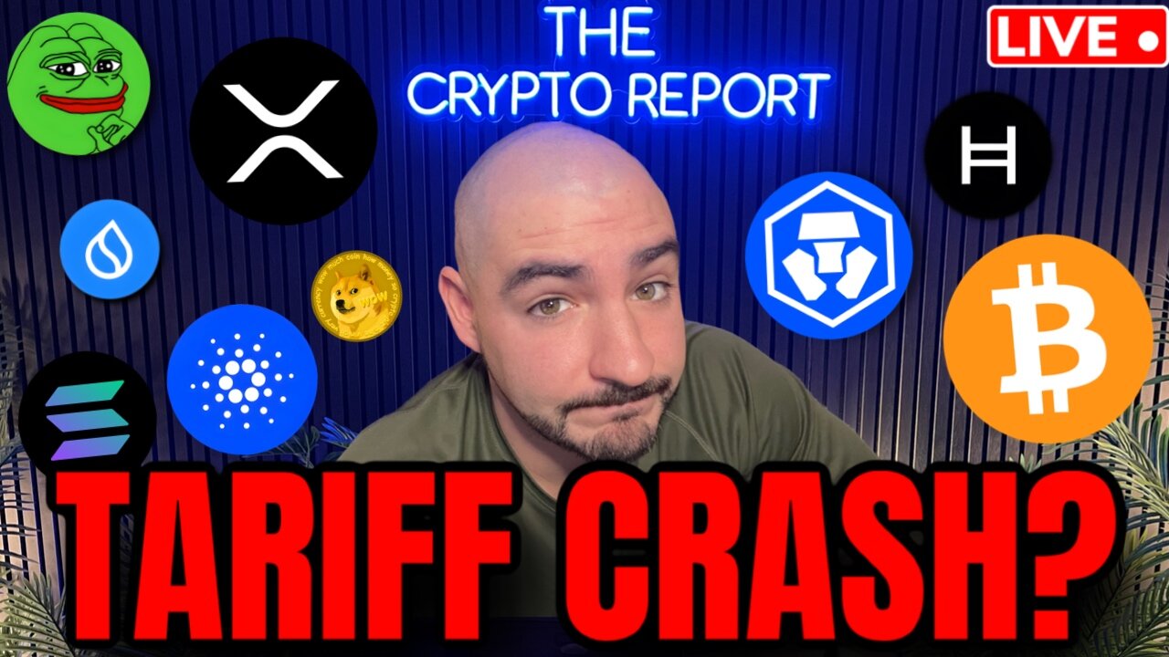 TARIFF CRYPTO CRASH! (XRP, PEPE, CRO, BTC, SUI, SOL)