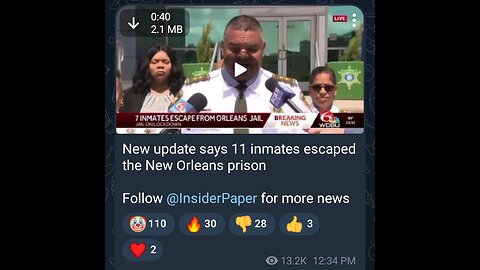 News Shorts: New Orleans Prison Break