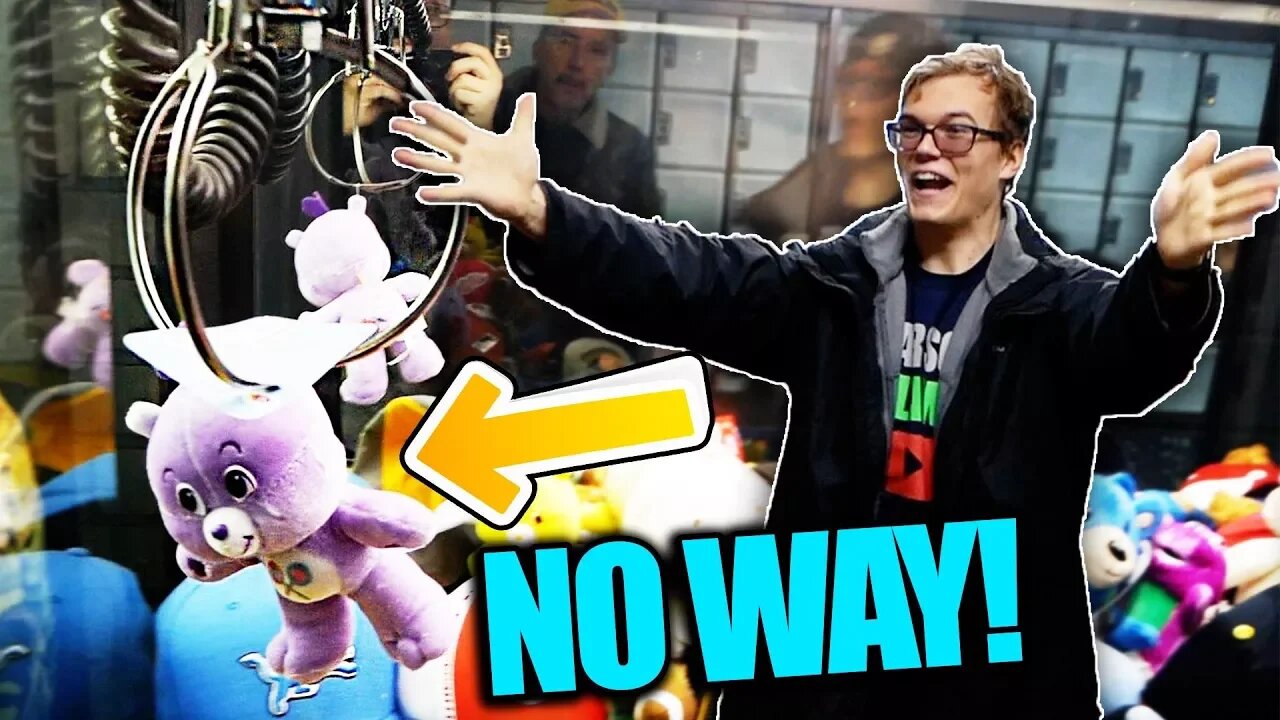 Winning at the Claw Machine USING MY FOOT?!
