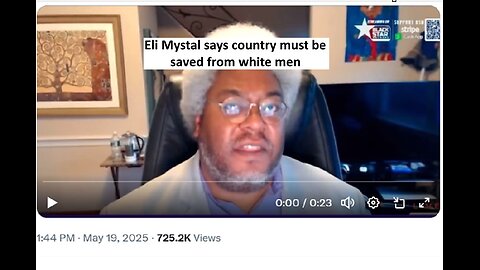 Eli Mystal says country must be saved from white men