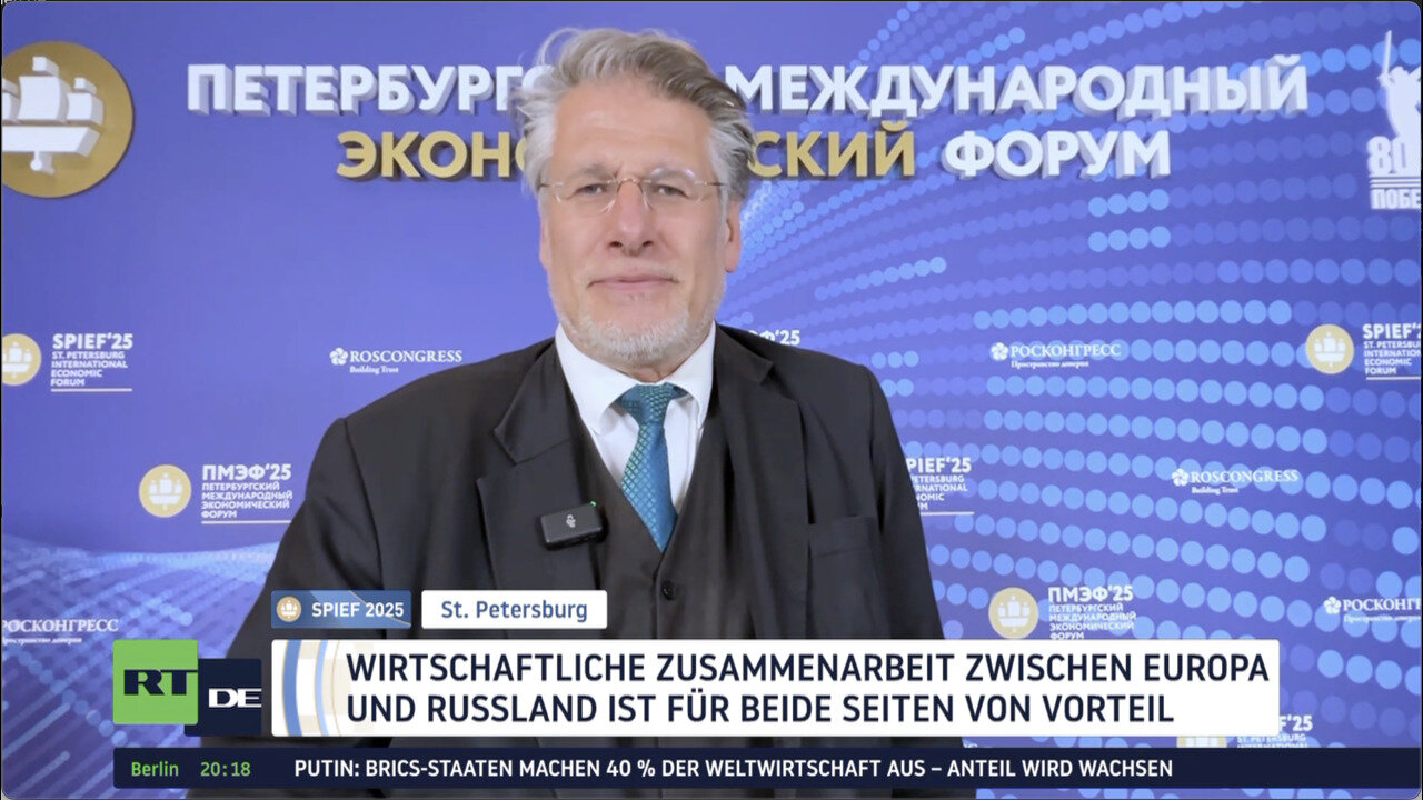 Filmproduzent bei SPIEF 2025: Wir sollen miteinander Handel treiben, uns miteinander austauschen