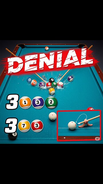 3 Balls on the Break, 3 Bank Shots - Full Denial!