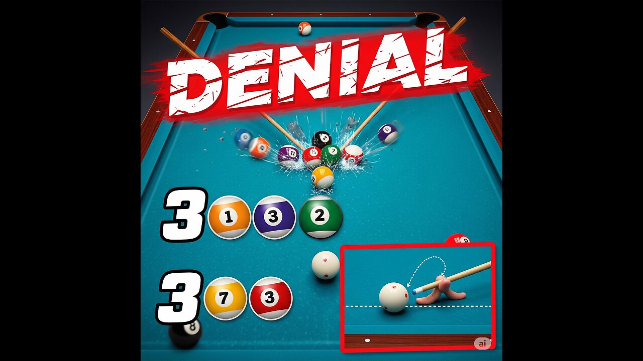 3 Balls on the Break, 3 Bank Shots - Full Denial!